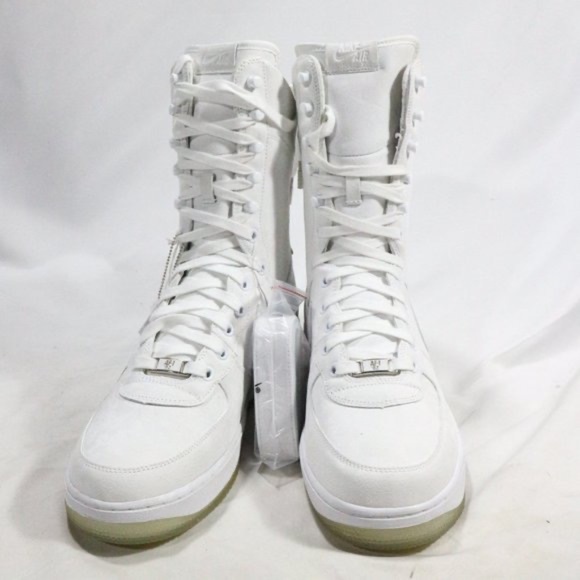 Nike Air Force 1 Wmns 2006 White High Top Sneakers Sz 11.5 US Wmns - Picture 10 of 14